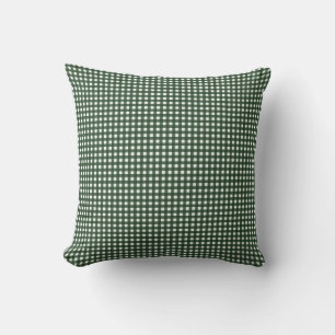 Cojín Decorativo Gingham verde y blanca