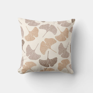 Cojín Decorativo Ginkgo biloba: diseño seco sin costura.