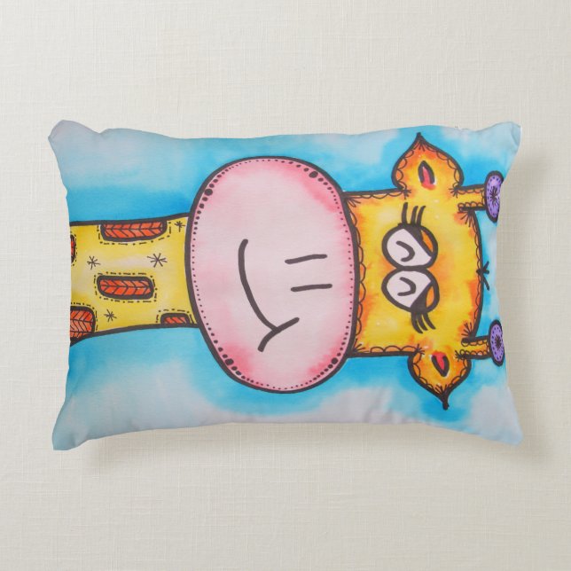 Cojín Decorativo Girafa caprichosa (Anverso)