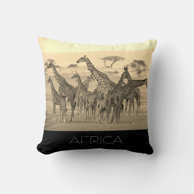 Cojín Decorativo girafa reversible (Anverso)