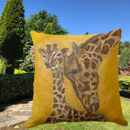 Cojín Decorativo Girafas para madres e hijos