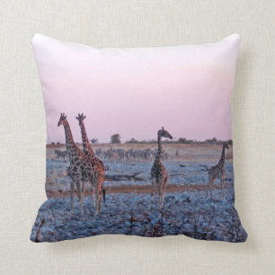 Cojín Decorativo Girafes Sunset Namibia Africa
