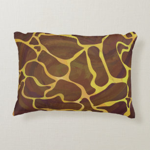 Cojín Decorativo Giraffe Brown and Yellow Print