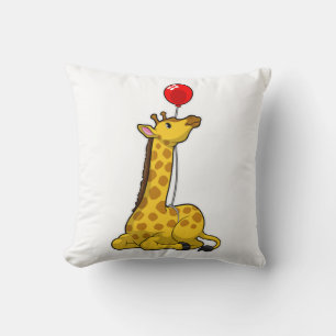 Cojín Decorativo Giraffe con globo