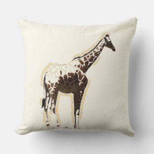 Cojín Decorativo Giraffe Fading