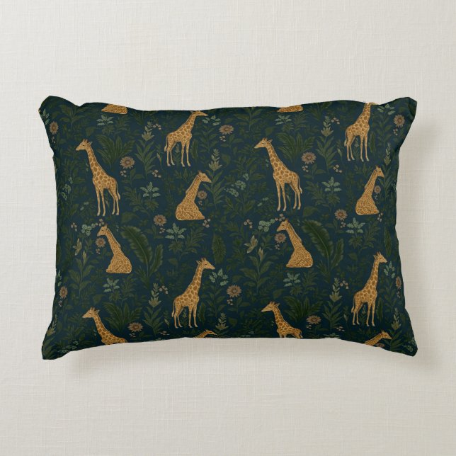 Cojín Decorativo Giraffe Hangout Tropical (Anverso)