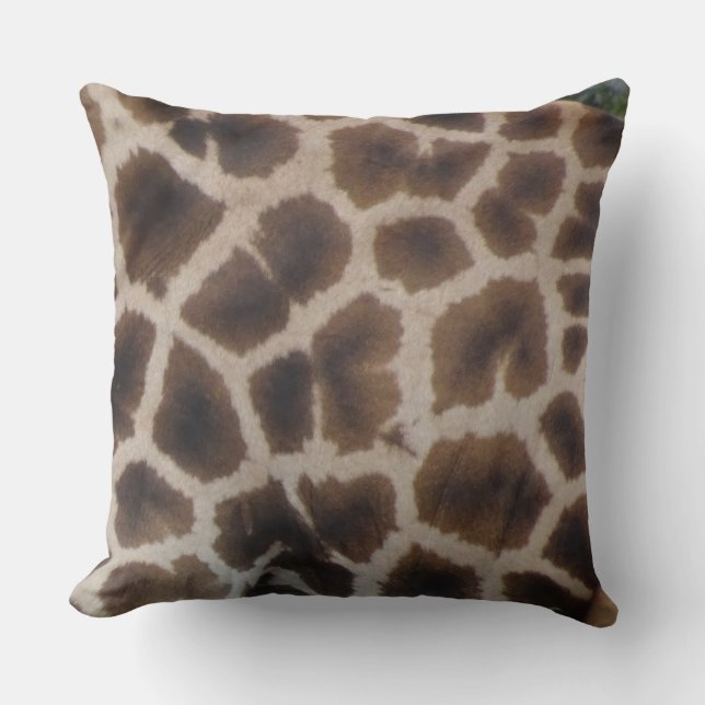 Cojín Decorativo Giraffe Skin Pattern Throw Pillow (Anverso)