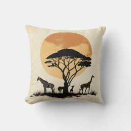 Cojín Decorativo Giraffe Sunset Safari Pillow