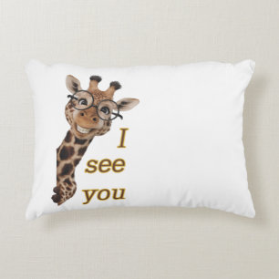 Cojín Decorativo Giraffe.Text.Te veo