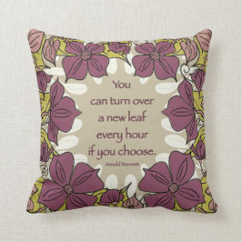 Cojín Decorativo Girar una hoja nueva