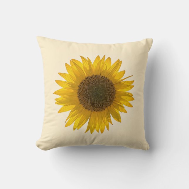 Cojín Decorativo Girasol (Anverso)