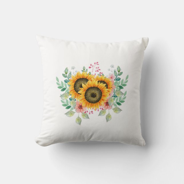 Cojín Decorativo Girasol (Anverso)