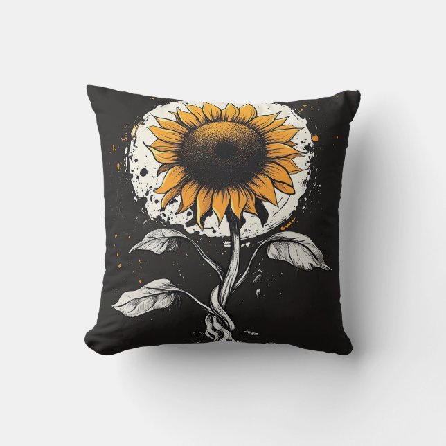 Cojín Decorativo Girasol (Anverso)