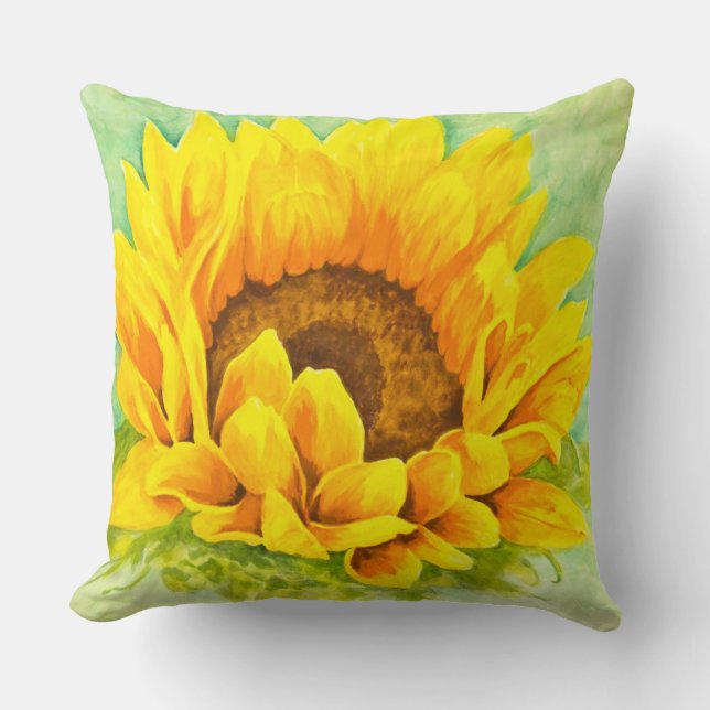 Cojín Decorativo Girasol (Anverso)