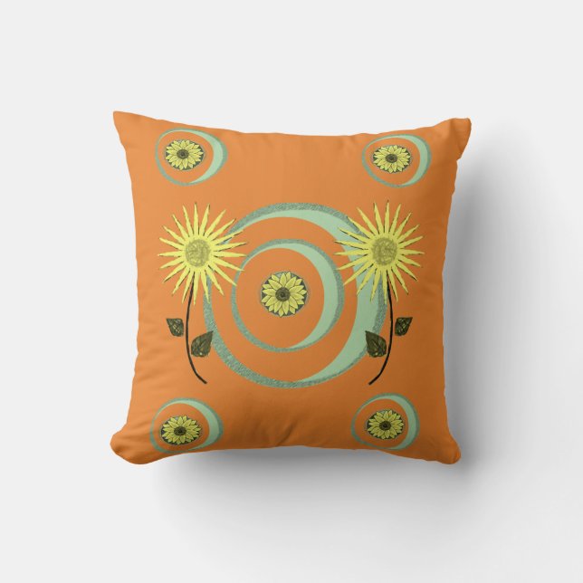 Cojín decorativo Girasol (Anverso)