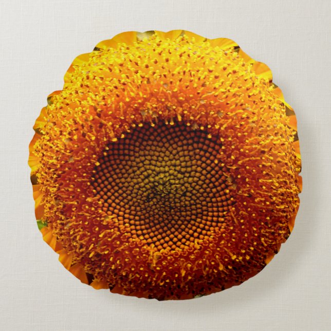 Cojín decorativo girasol (16") (Anverso)