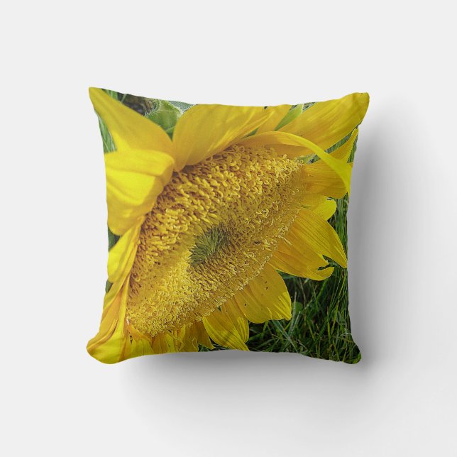 Cojín Decorativo Girasol amarillo (Anverso)