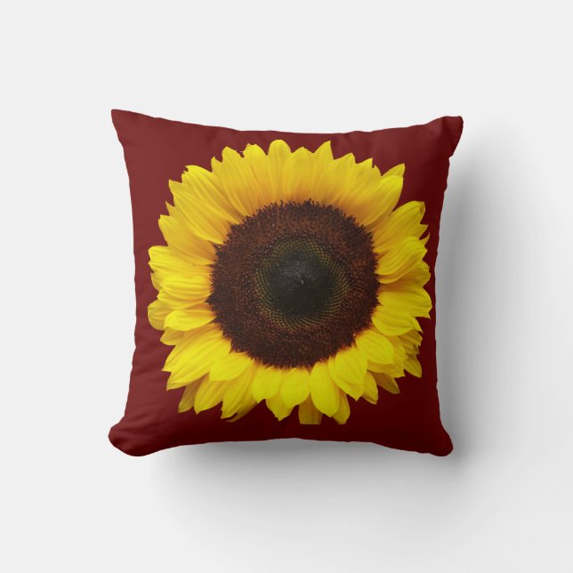 Cojín Decorativo Girasol amarillo (Anverso)