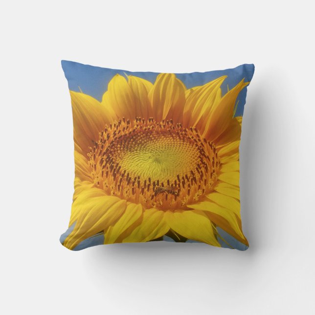 Cojín Decorativo Girasol amarillo (Anverso)