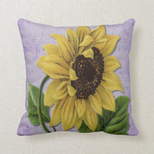 Cojín Decorativo Girasol bonito en partitura