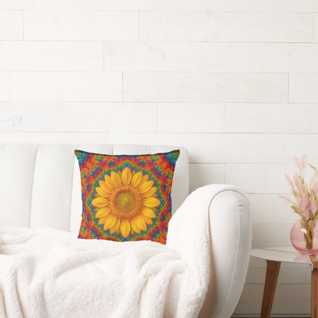 Cojín Decorativo Girasol Caleidoscopio (Sofá)