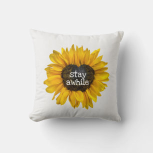 Cojín Decorativo Girasol con centro de corazón
