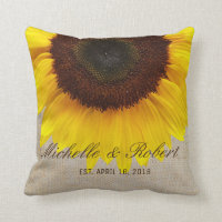 Girasol en Burlap Personalizado de boda rural rúst