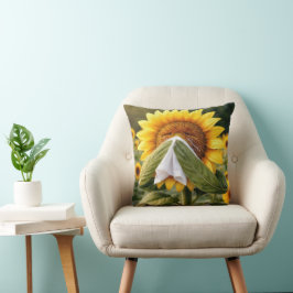 Cojín Decorativo Girasol estornudando en un pañuelo