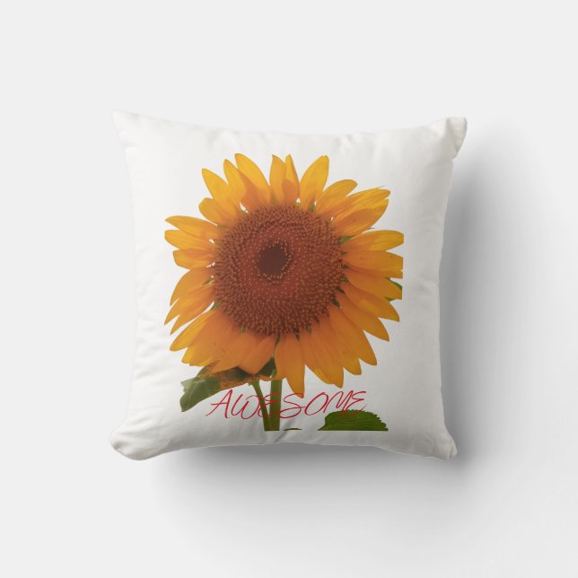 COJÍN DECORATIVO GIRASOL INCREÍBLE (Anverso)