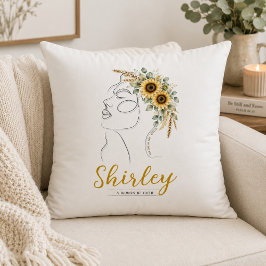 Cojín Decorativo Girasol personalizado cristiano Mi Dios, Tu Dios