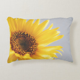 Cojín Decorativo Girasol sobre gris