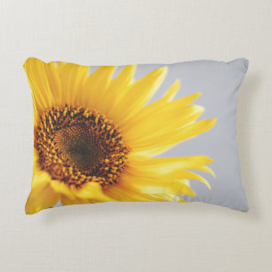 Cojín Decorativo Girasol sobre gris