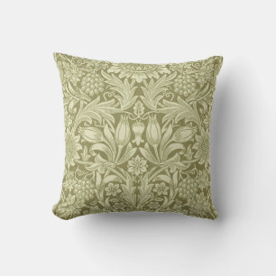 Cojín Decorativo Girasol William Morris Vintage Oliva Damask