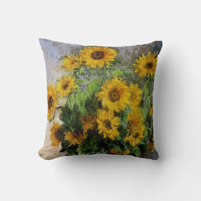 Cojín Decorativo Girasoles, 1881 por Monet. (Anverso)