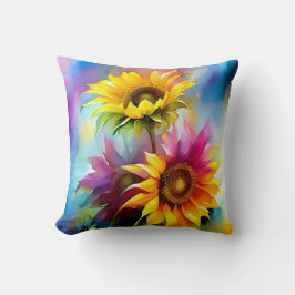 Cojín Decorativo Girasoles Coloridos
