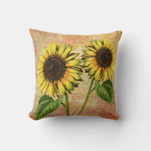 Cojín Decorativo Girasoles Vintage