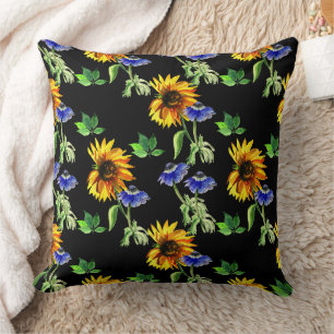 Cojín Decorativo Girasoles y Anémonas