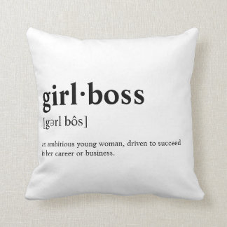Cojín Decorativo Girlboss - significado del diccionario