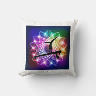 Cojín Decorativo Girls Gymnastics Balance Beam Throw Pillow