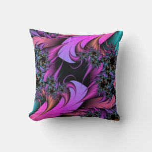 Cojín decorativo Girly Feathers Fractals