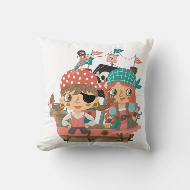 Cojín Decorativo Girly Pirates (Anverso)