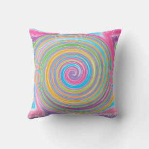 Cojín Decorativo Giro arcoiris colorido