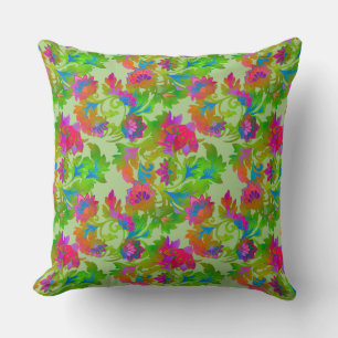 Cojín Decorativo Giro Floral Jacobino en Tiza