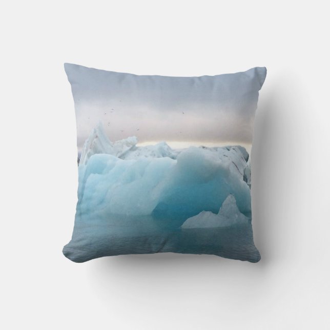 Cojín Decorativo Glaciar de Islandia - (Anverso)