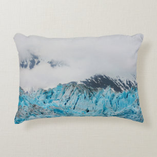 Cojín Decorativo Glaciar Hubbard de un barco en Alaska