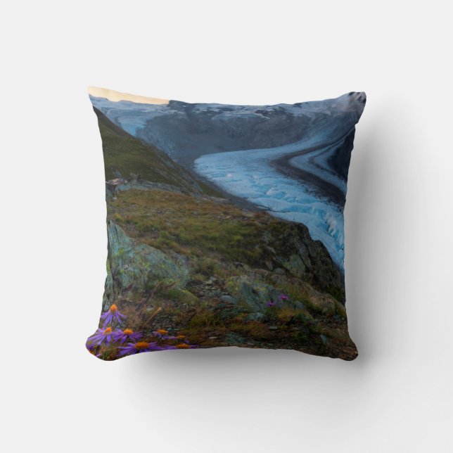 Cojín Decorativo Glaciar Monte Rosa | Suiza (Anverso)