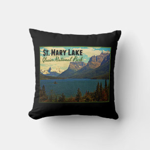 Cojín Decorativo Glaciar NP del lago st. Mary