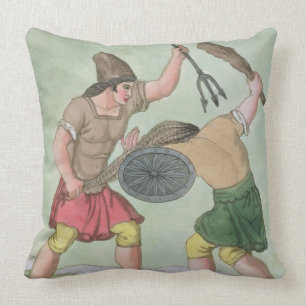 Cojín Decorativo Gladiadores romanos, de "L'Antica Roma", 1825