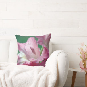 Cojín decorativo Gladiolus rosa