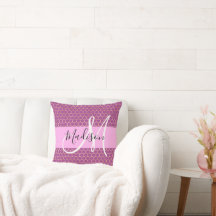 Glam Fuchsia Metálico Rosa Miel Panal Monograma No